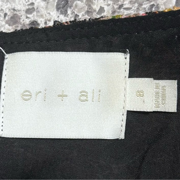 Anthropologie Eri + Ali Neveah Floral Lace ALine Flutter Sleeve Midi Dress Sz 8 - Picture 2 of 2